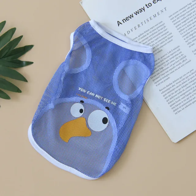 Dog Clothes Spring And Summer Cool Mesh Vest Purple Bird - Shop at LoveMi