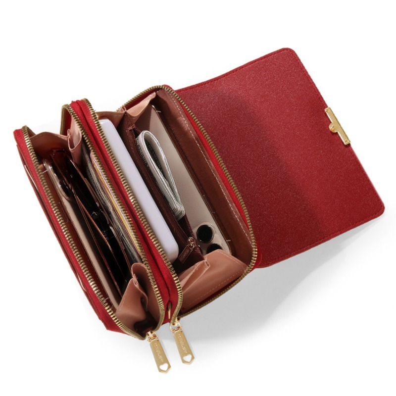 Womens Wallet Korean-style Large-capacity Shoulder Bag Multi-functional Double-layered Design thumbnail 2
