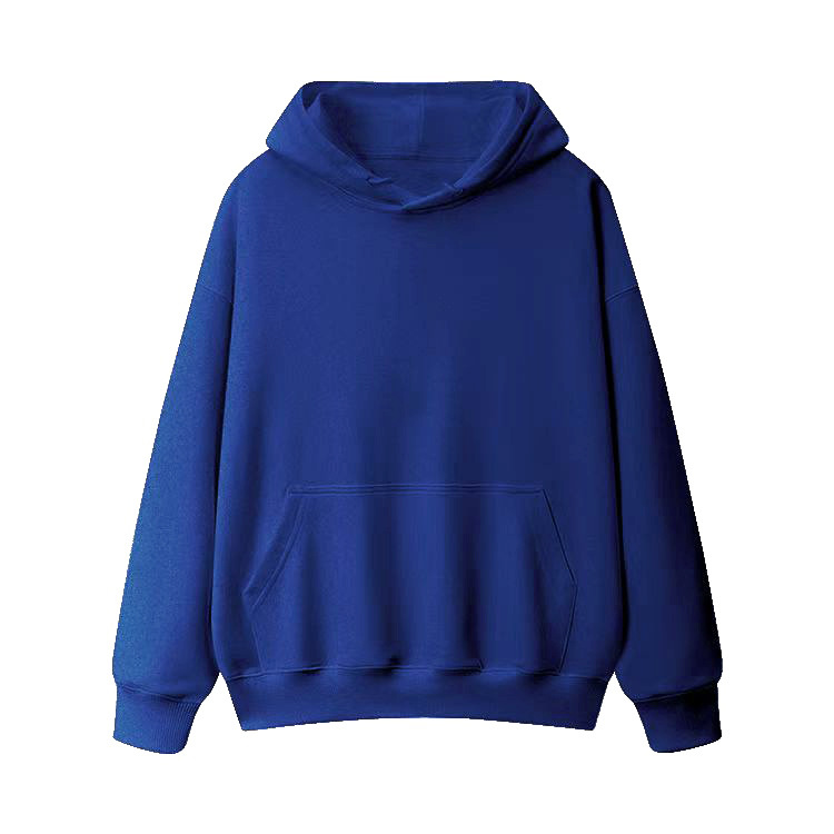 Combed Cotton Terry Hooded Sweater Solid Color Casual Men And Women Couple Style