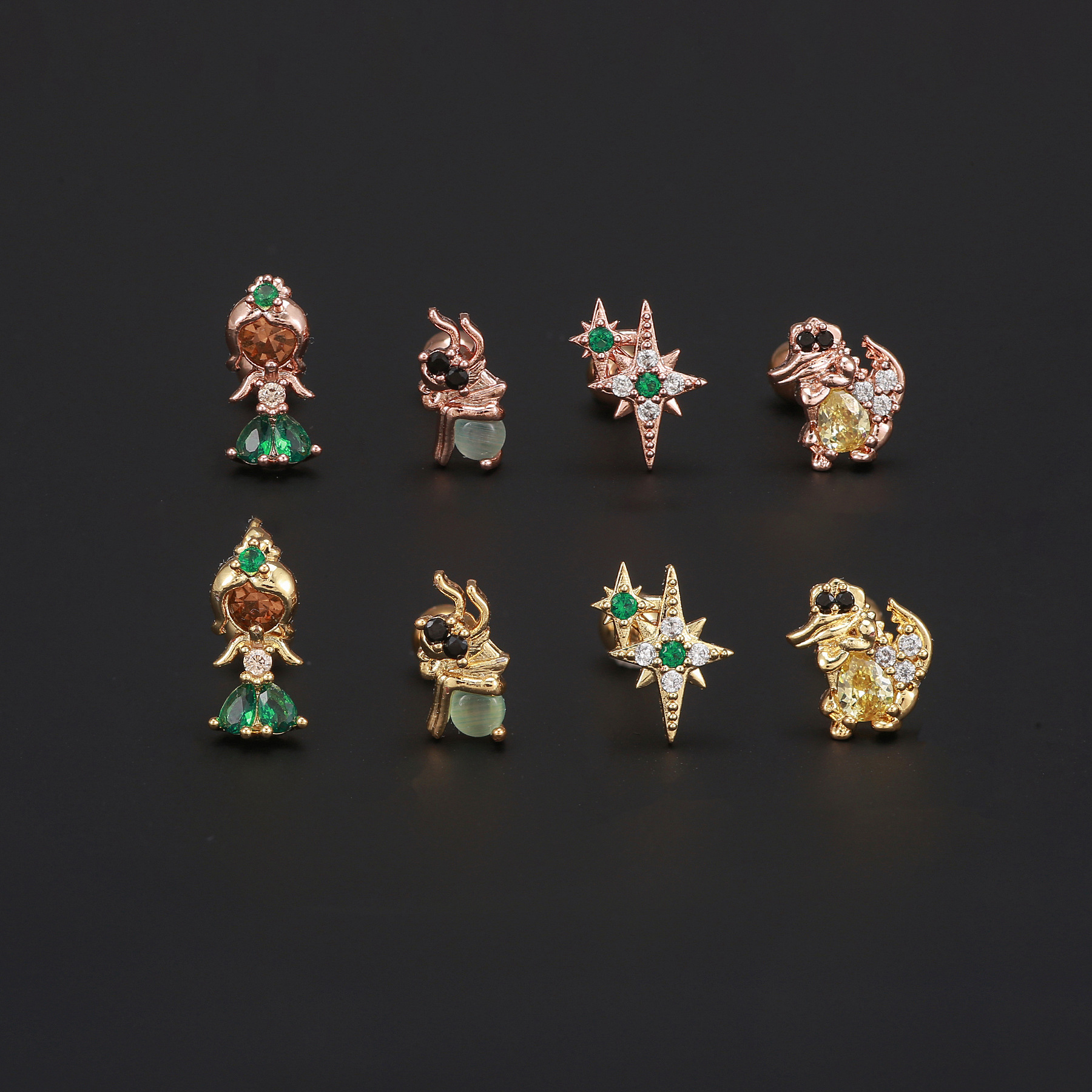 Fashion Princess Series Piercing Ear Stud