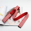 Red Background White Plaid