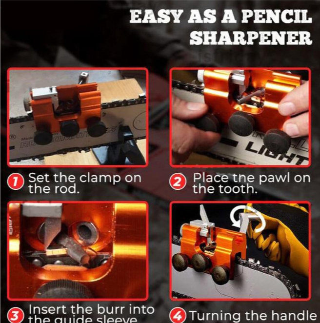 Hand-operated Chain Sharpener Household Hand-held Chain For Chain Saw Clip — foto 6