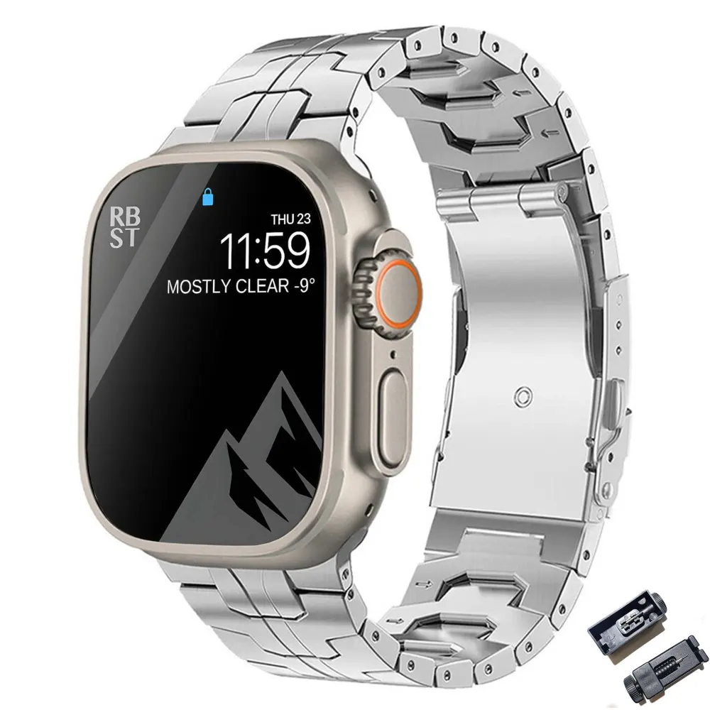 Suitable for Titanium Alloy Watch Strap Iron Man Safety