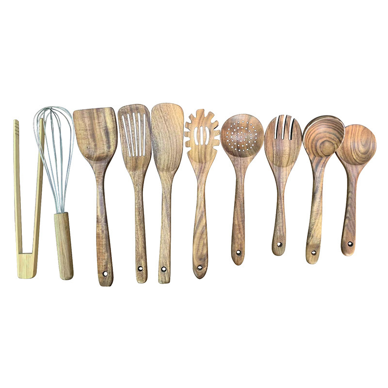 Teak Kitchenware Wooden Turner Long Handle Wooden Spatula Spatula