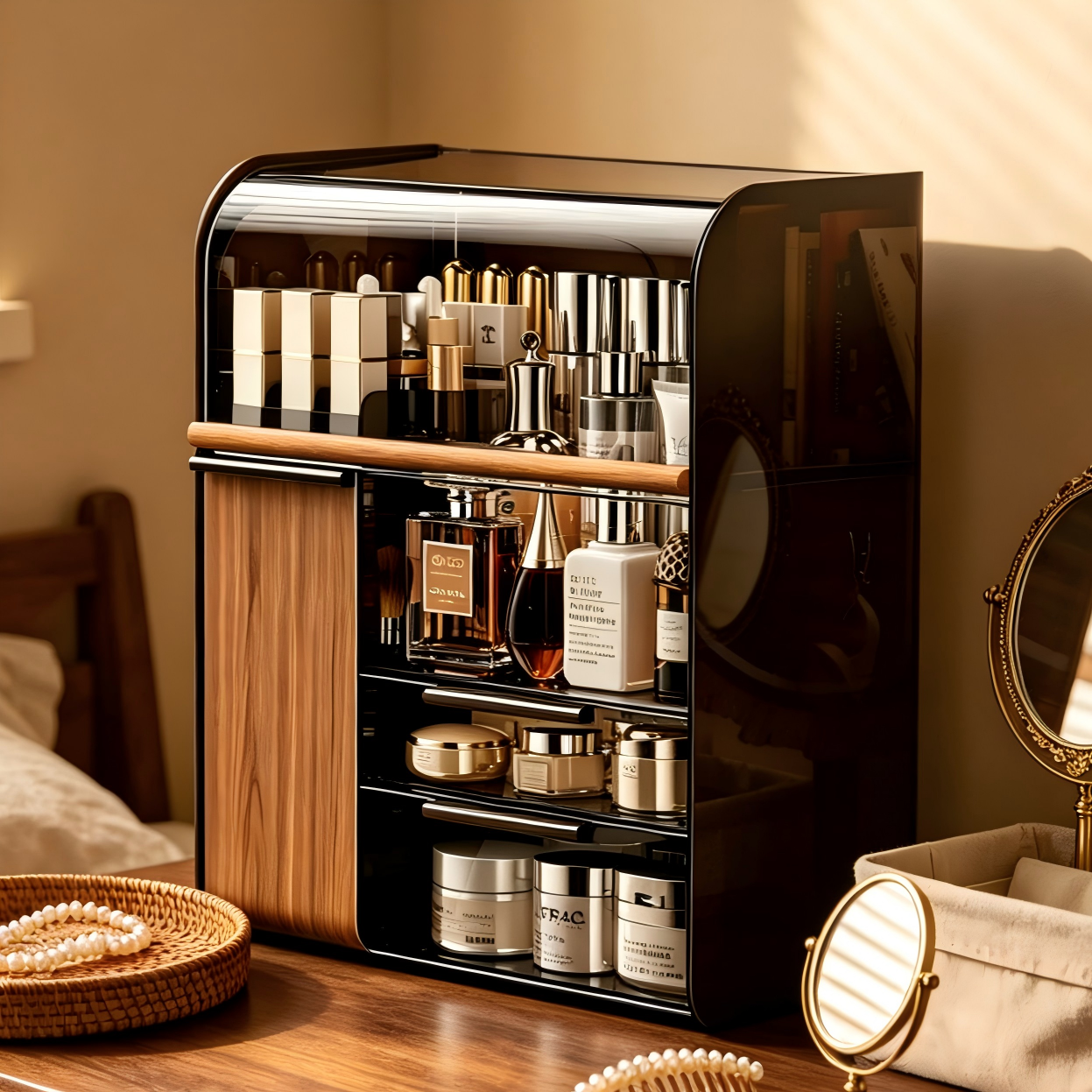 Cosmetic Dust-proof Makeup Brush Organizer Box