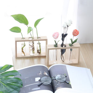 Wooden TestTube Planter