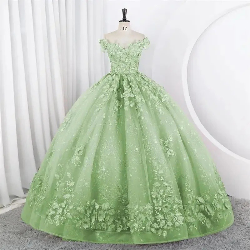 Short-Sleeve Long Evening Dress, picture 9 of 11