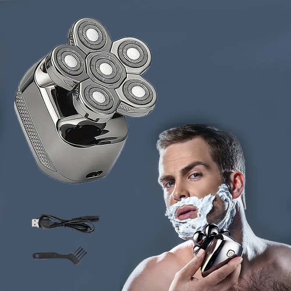 Mens Waterproof 6D Floating Electric Shaver