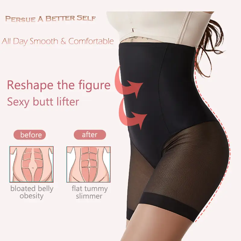 Womens High-Waisted Tummy-Control Butt-Lifting And Anti-Exposure Shaping Pants