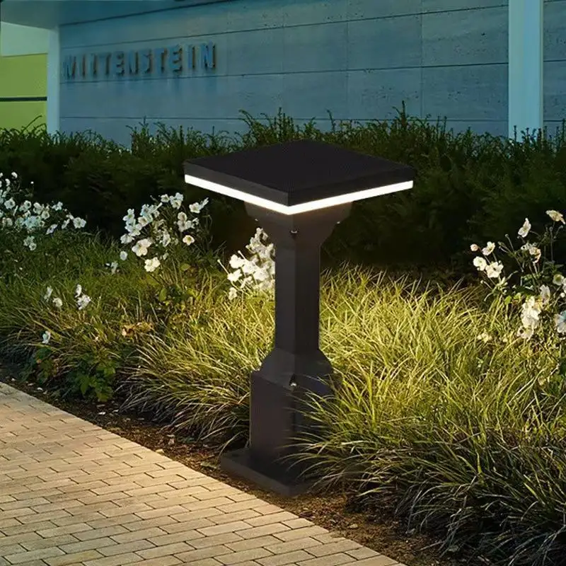 Outdoor Garden Light Pole Aluminum Courtyard Lamp