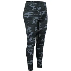 Women's Fashion Casual Printing High Waist Hip Lift Sports Trousers - Dark Gray Camouflage - View 1