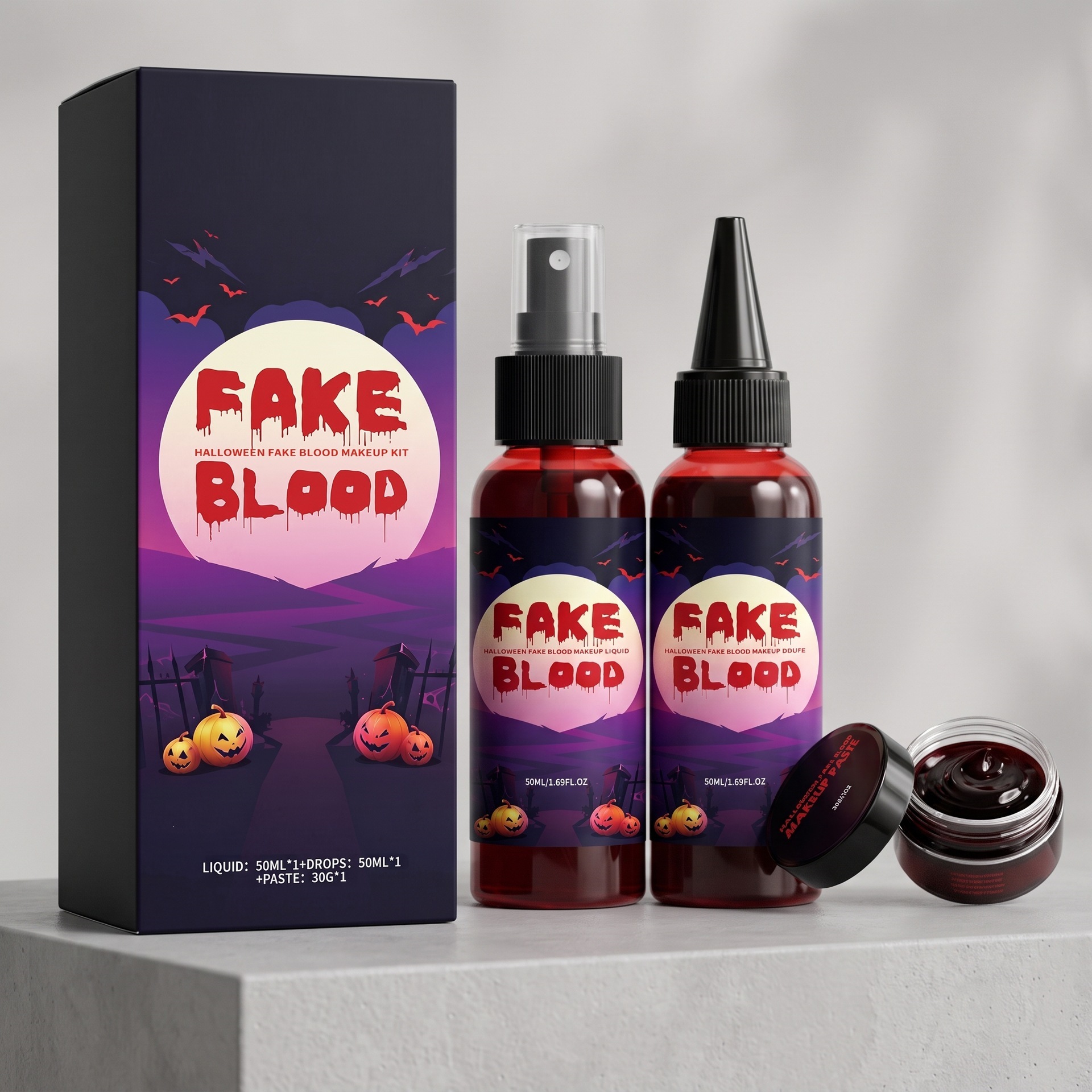 Halloween Fake Blood Makeup Set