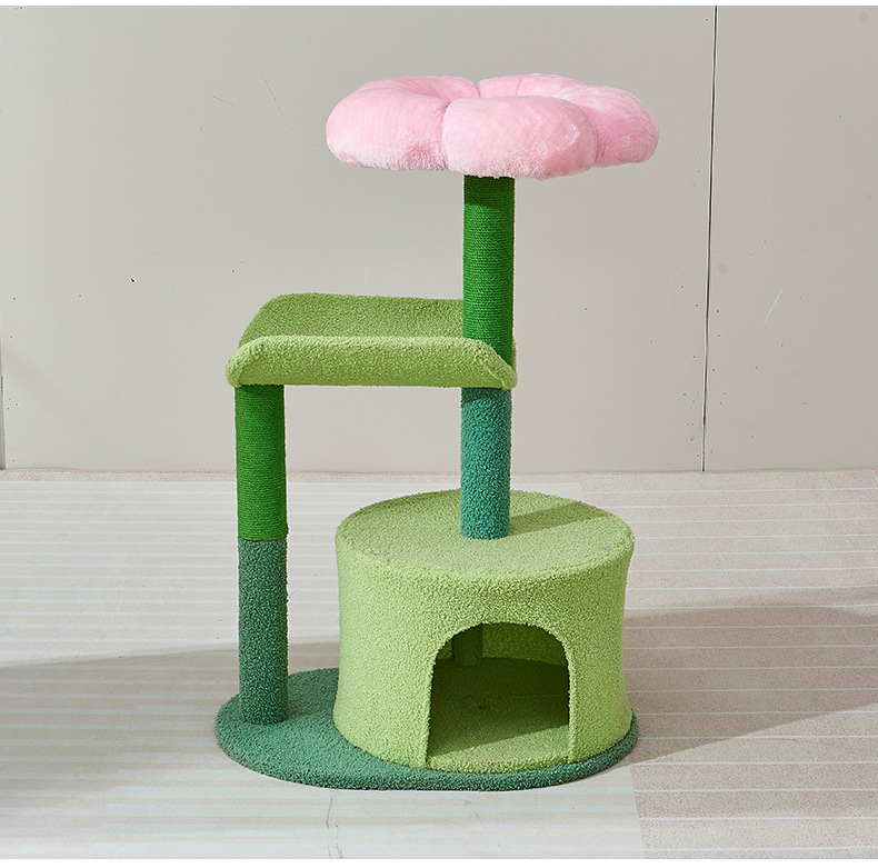 Fluffy Cat Tree Suitable For All Four Seasons detail photo 1