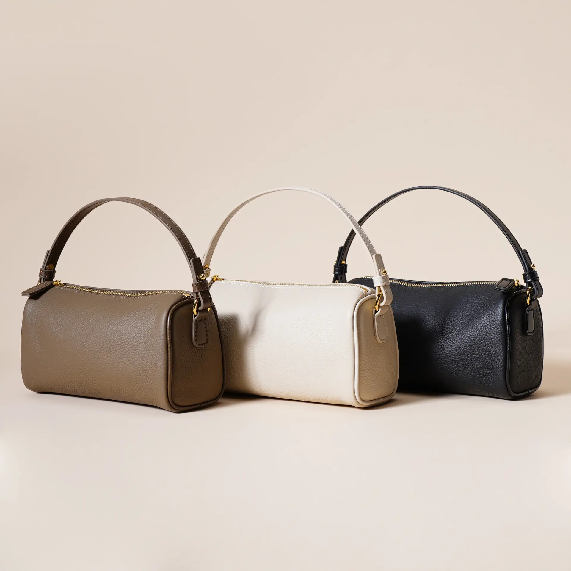 Top Layer Cowhide Advanced Simple Texture Underarm Bag