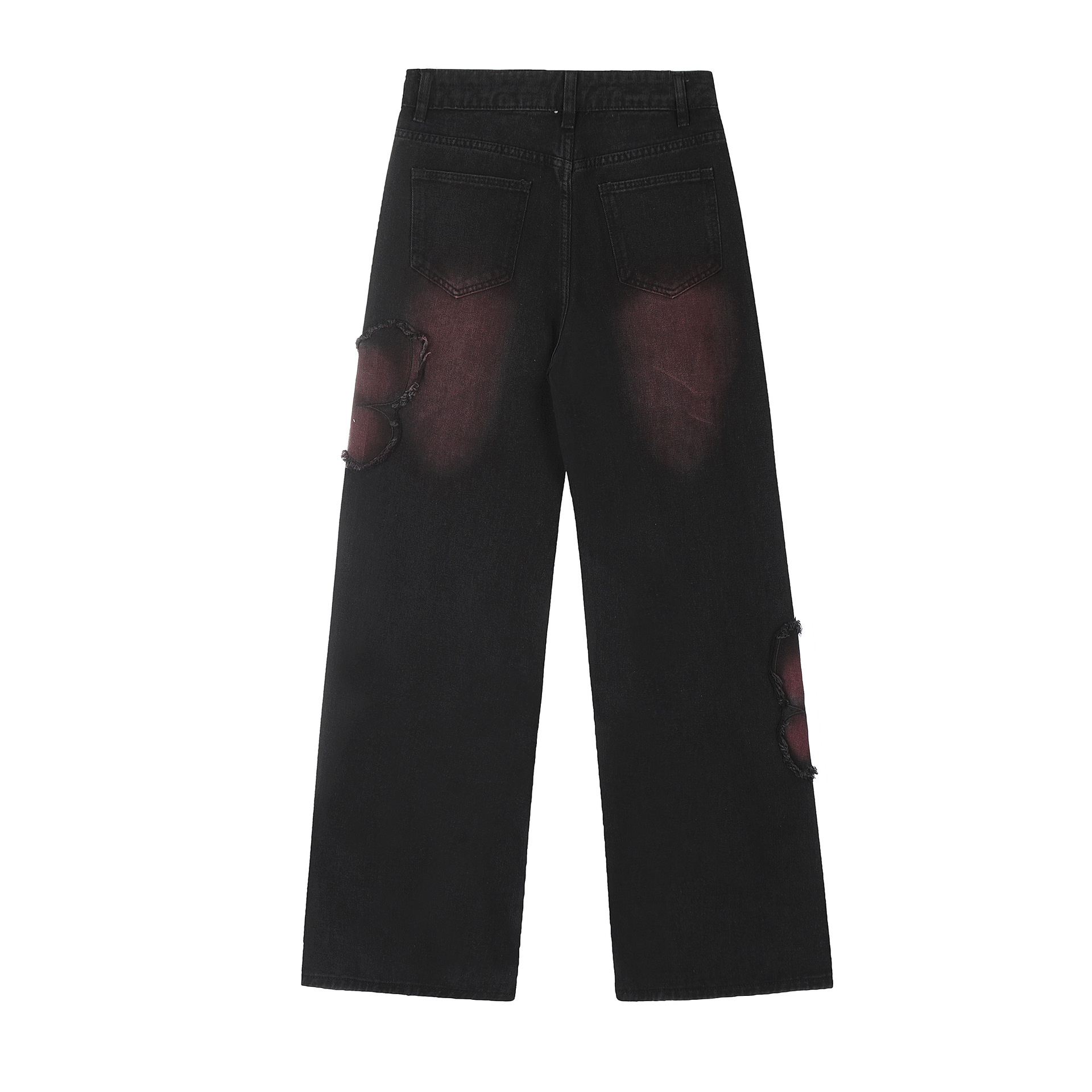 Sweet Cute Butterfly Wash Denim Trousers - Image 15