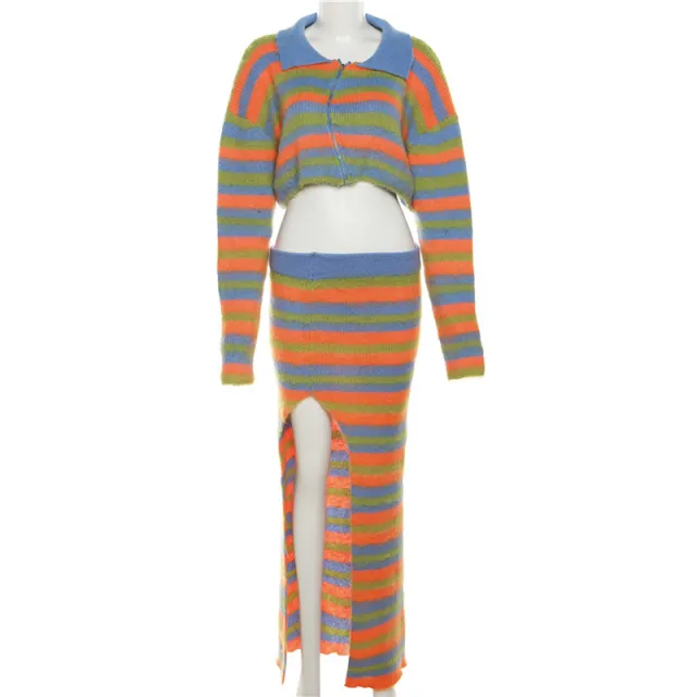 Women's Slim Fit Long Dress Suit W23S34354 Striped Suit - Shop at LoveMi