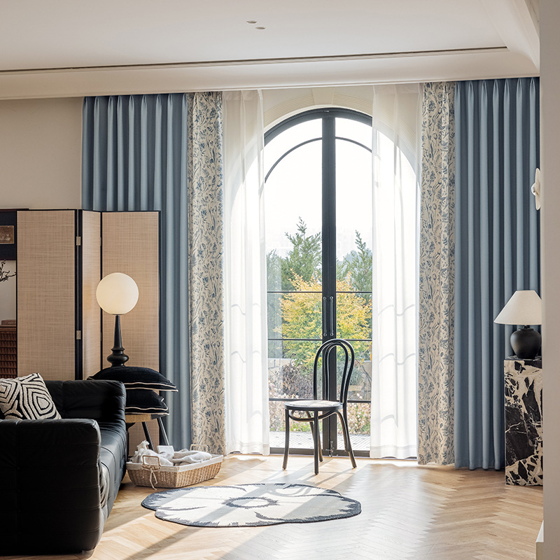 Full Shading Bedroom Stitching Light Luxury High-end Modern Minimalist Living Room Balcony