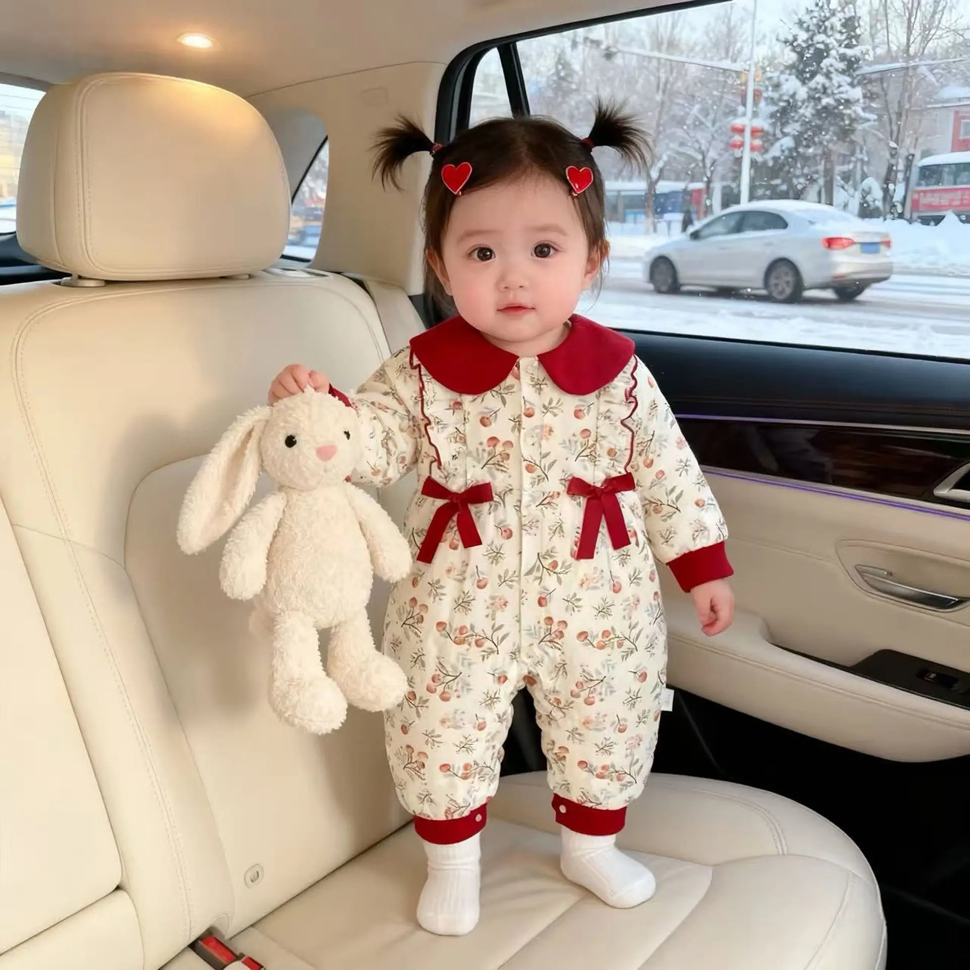 Baby Cotton-padded One-piece Bodysuit Pure Cotton Class