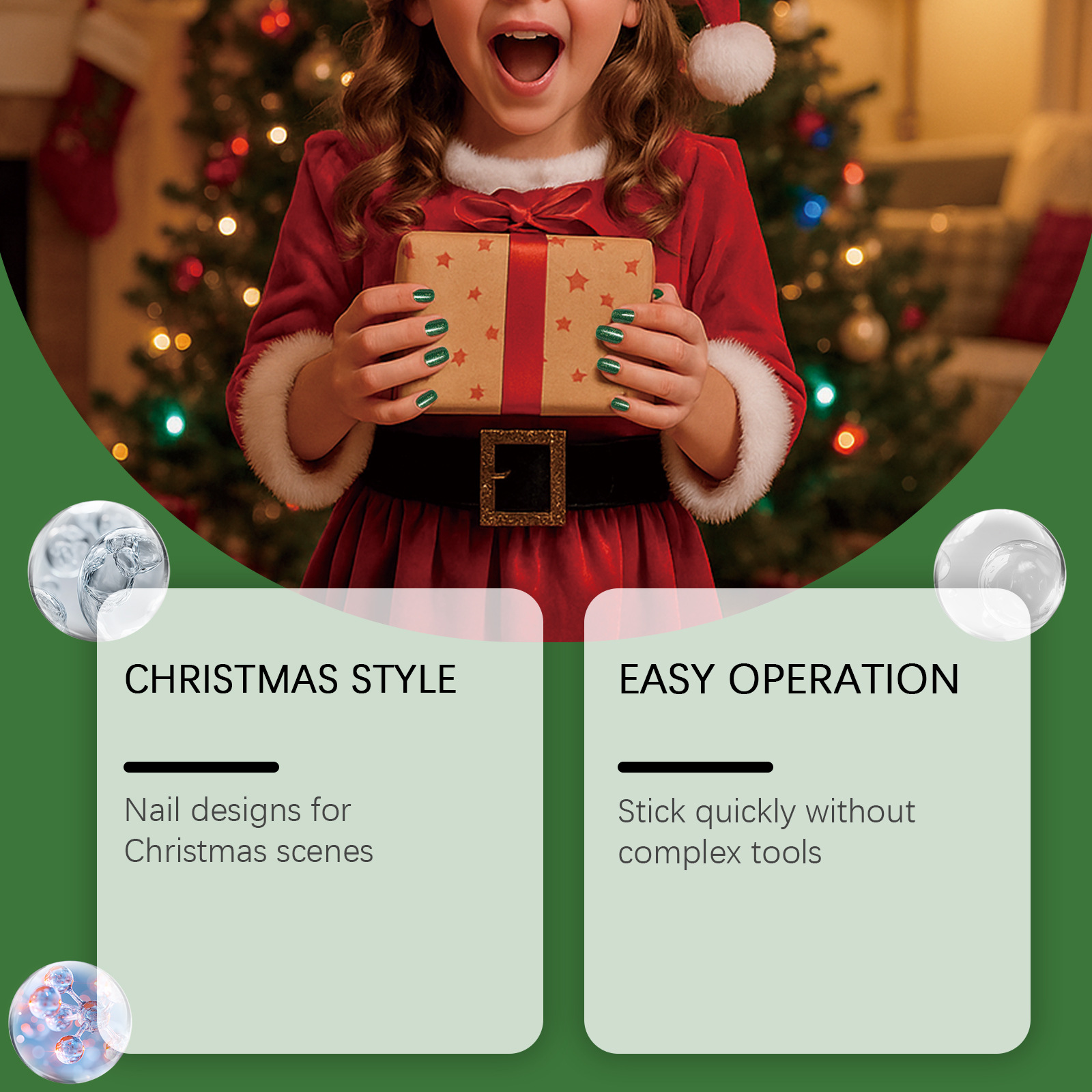 Colorful Mixed Color Soft Gel Convenient Nail Sticker Set - Image 1