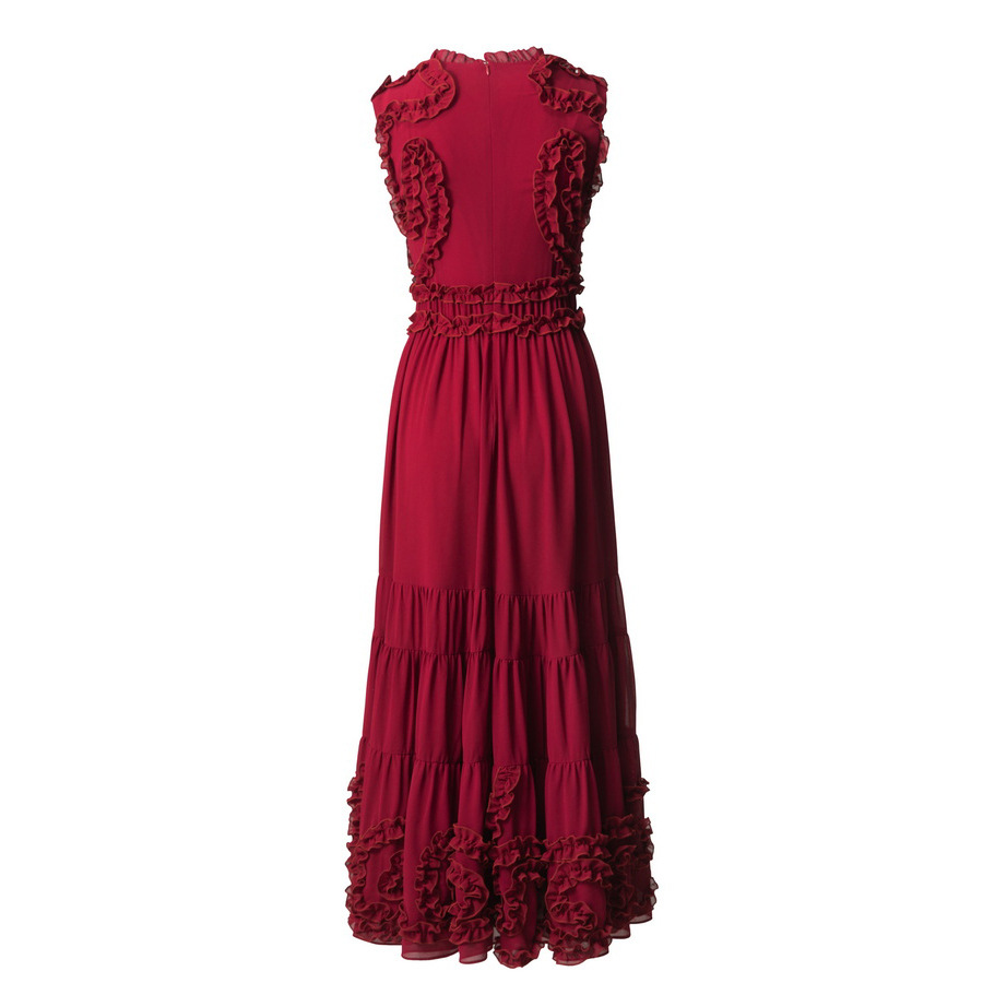 Elegant Sleeveless Waist-Cinching Dress For Women