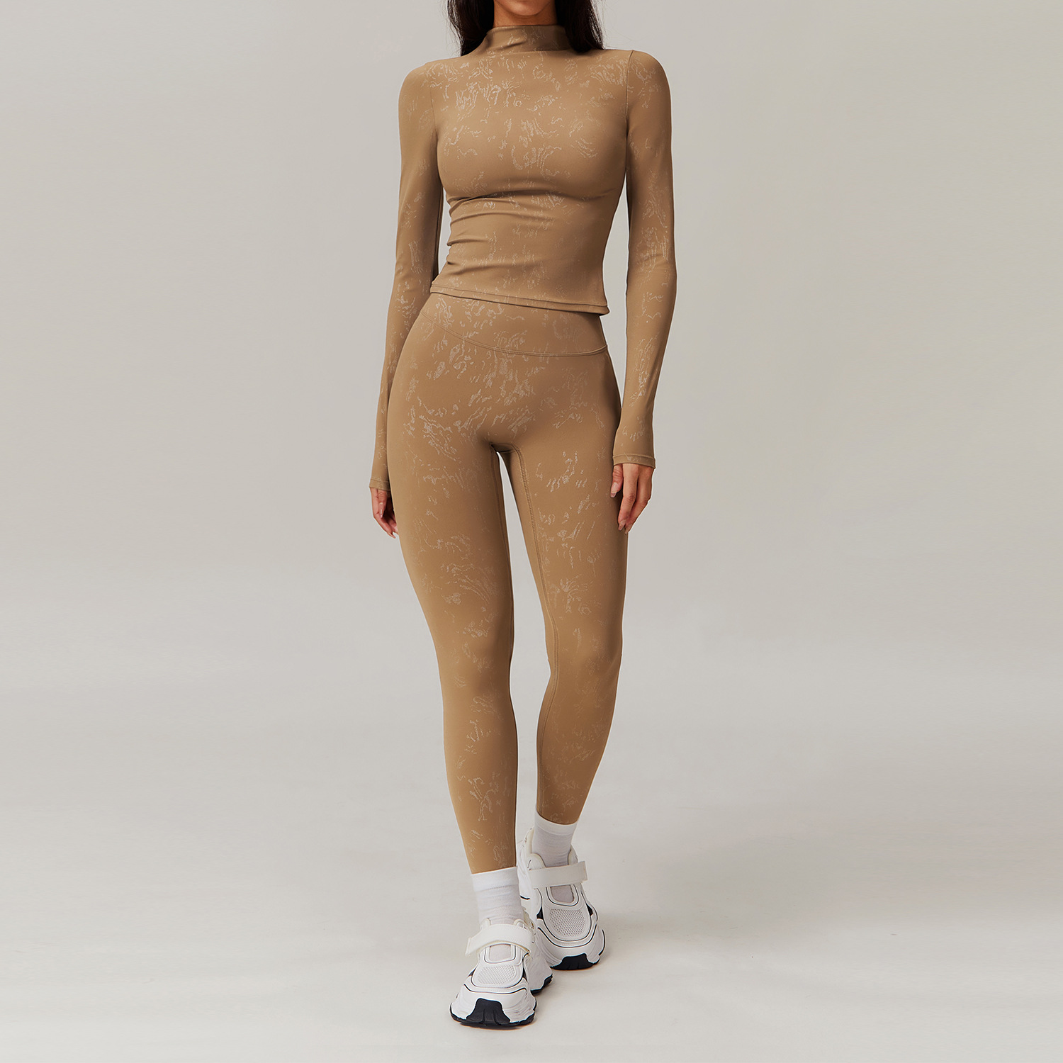 Female Creative Printing Quick-drying Yoga Clothes Training Set