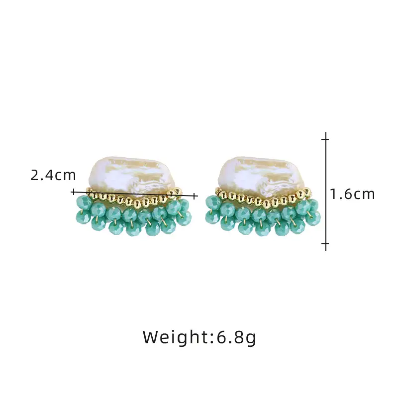 Natural Freshwater Niche Pearl Ear Studs Earrings