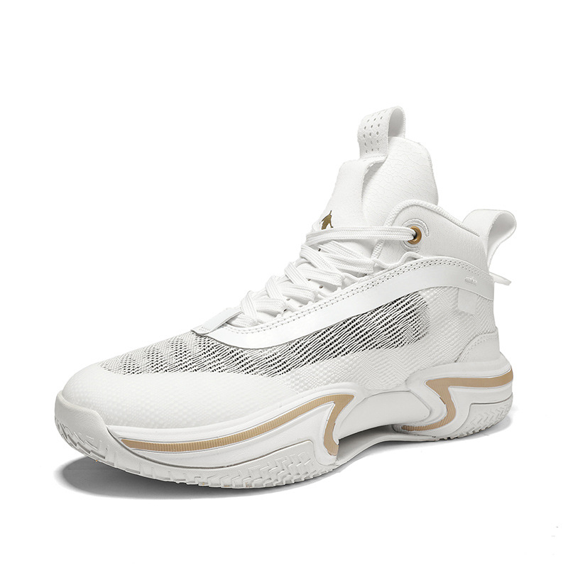 Mens High-top Breathable Shock-absorbing Athletic Shoes