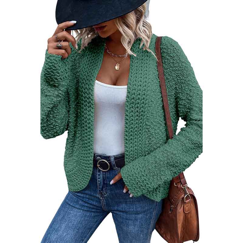 Simple Solid Color Outerwear Knitwear For Women Lc271978 P509 Xxl - Shop at LoveMi