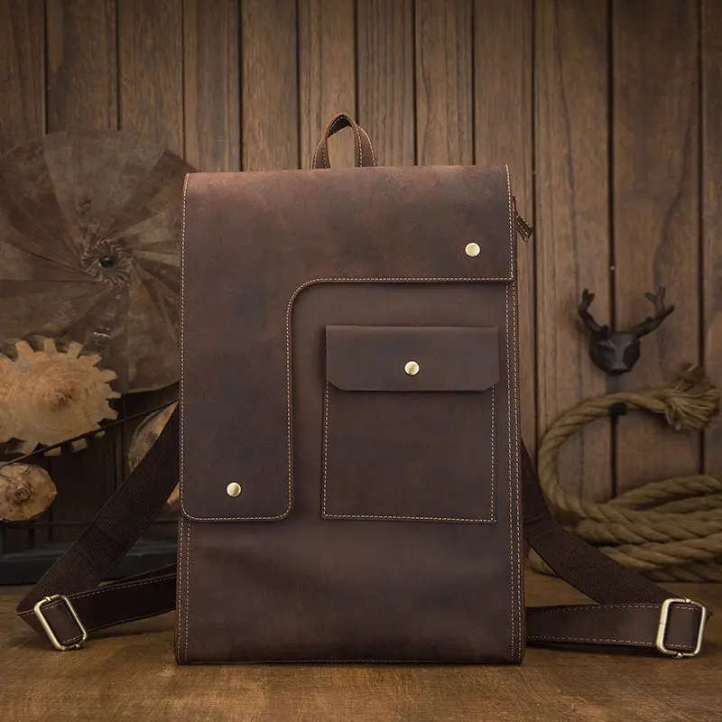 Genuine Leather England Style Men's Casual Travel