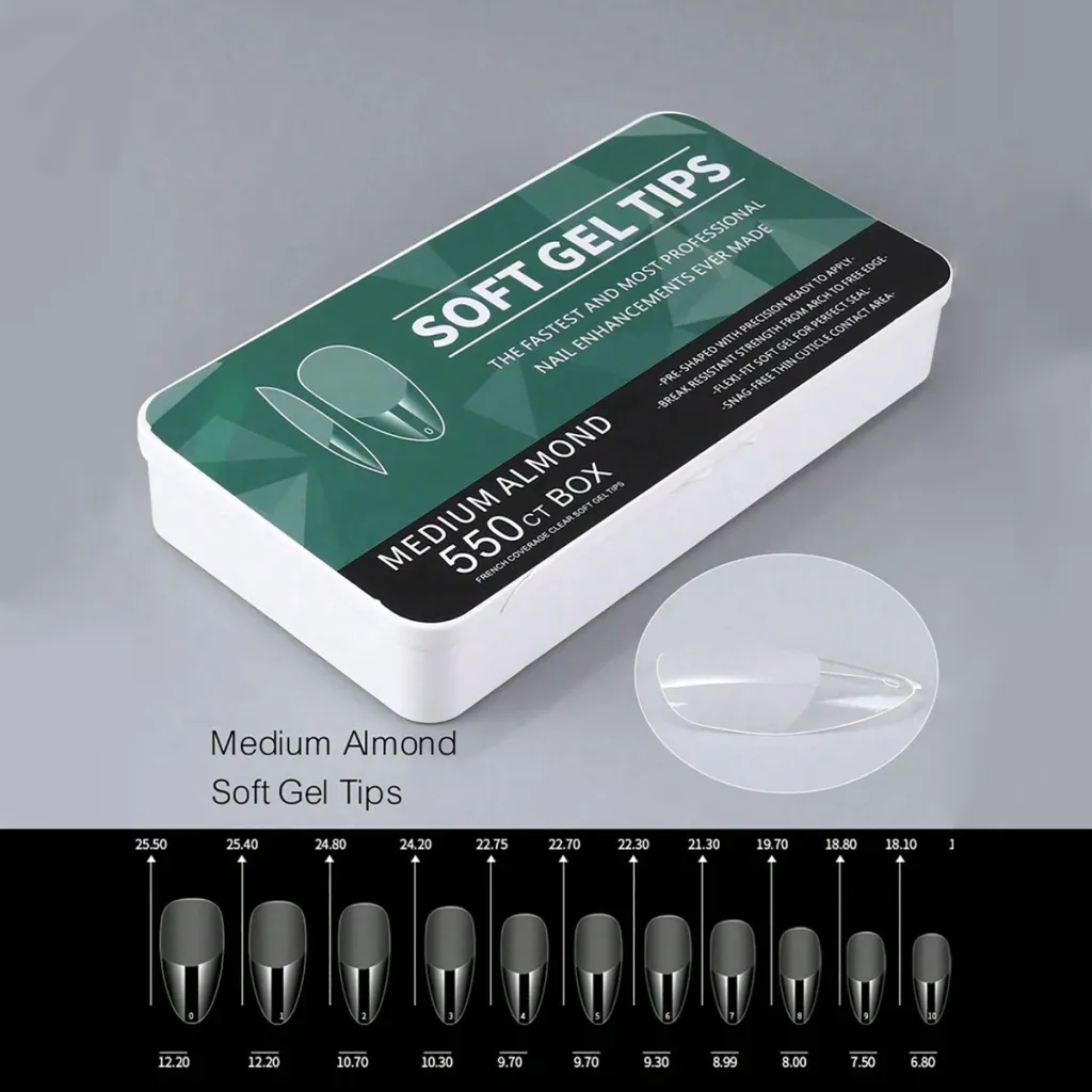 Porcelain White Box Ultra-thin Seamless Frosted Nail Tips - Jh014