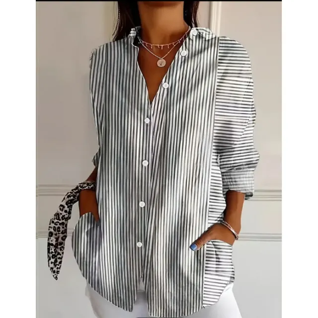 Fashion Casual Shirt Digital Printing Lapel Long Sleeve Shirt Color7 5Xl - Shop at LoveMi