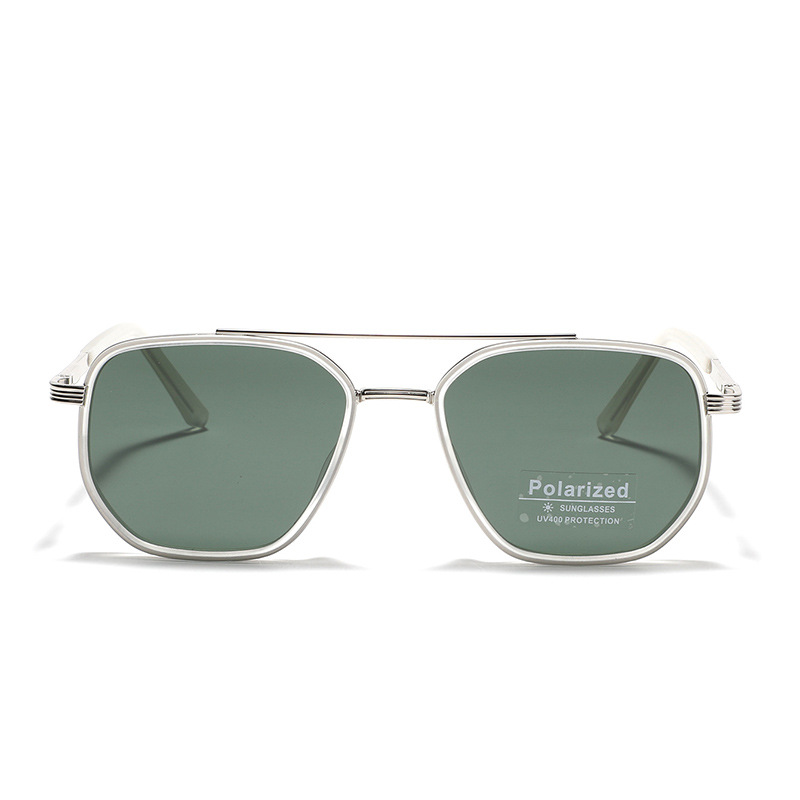 Polarized Sun Glasses Polygon Square Sunglasses - Image 3