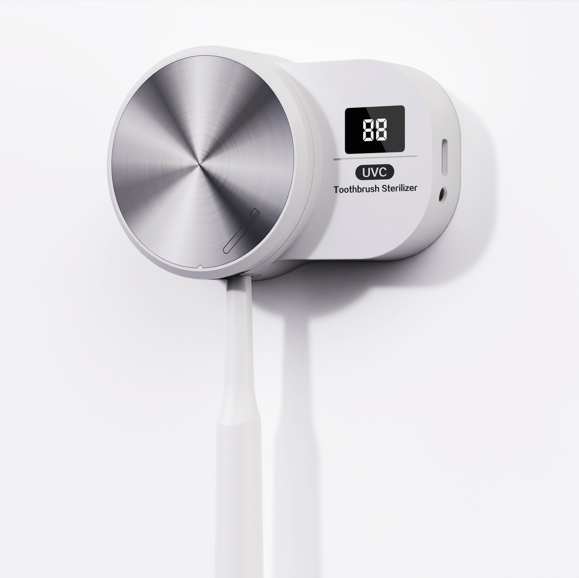 Single Toothbrush Sterilizer Intelligent Uv Uv Drying Sterilization Toothbrush Disinfection Box Toothbrush Holder In Bathroom