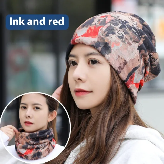 Thin Sleeve Cap Breathable Chemotherapy Pile Heap Cap Ink Red Color - Shop at LoveMi