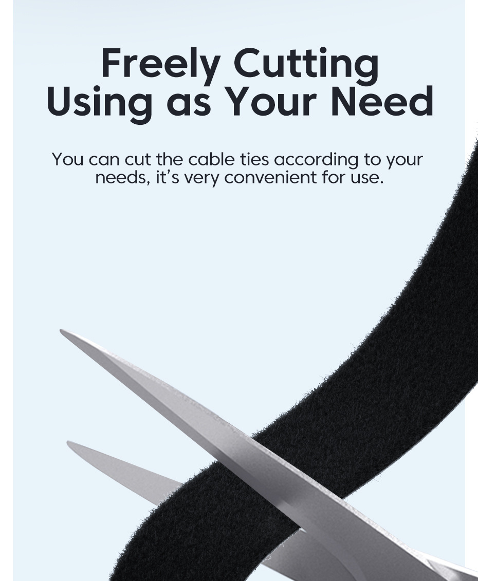 Data Cable Storage With Color Line Belt Cable Tie Back Ratchet Tie Down Velcro