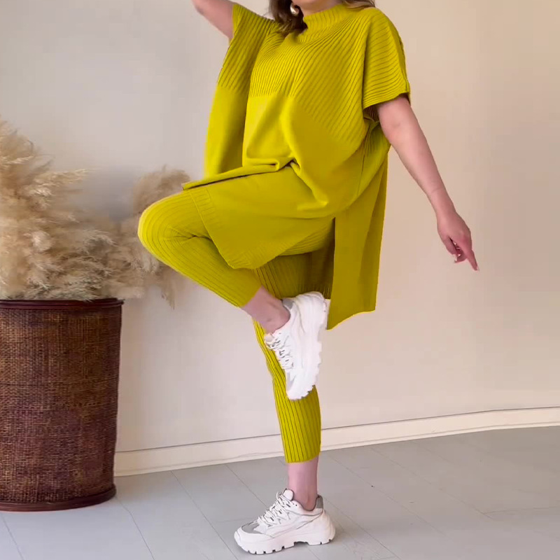 Plus Size Loose Sweater Casual Two-piece Suit - Image 10