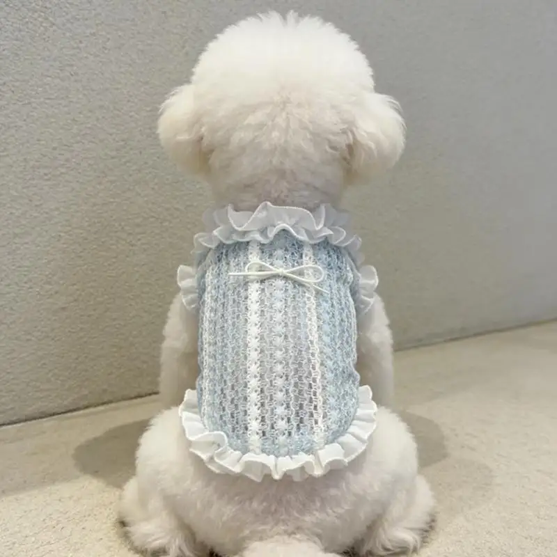 Pet Hollowed-out Lace Vest Summer Thin Style for Dogs