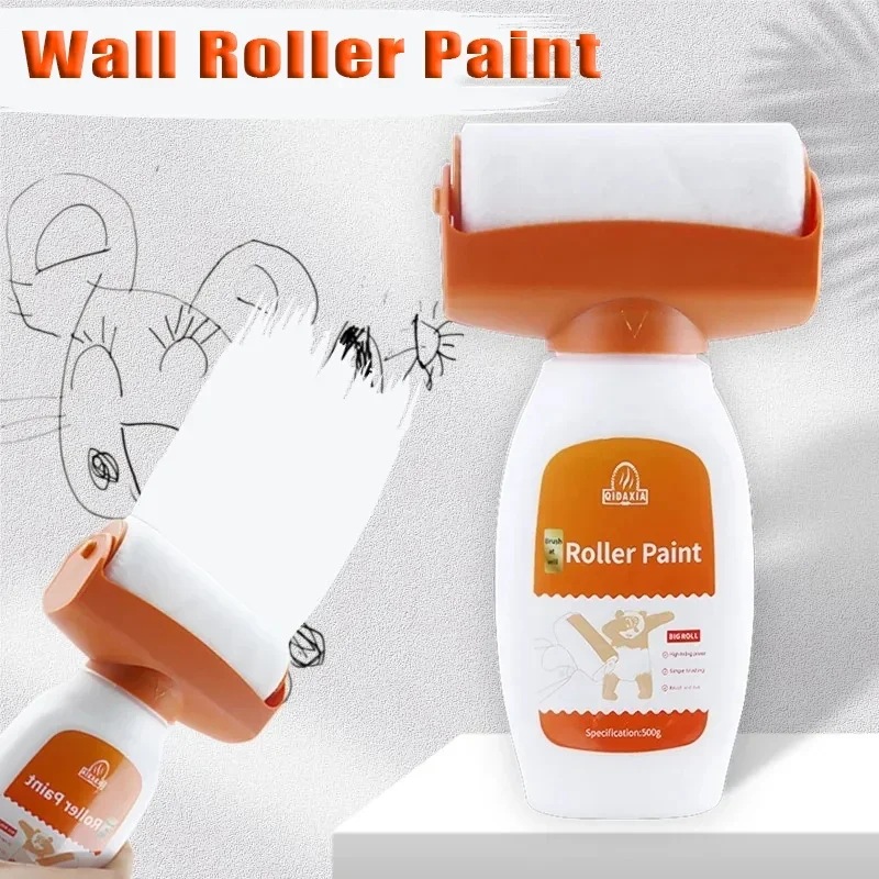 Orange Wall Large Roller Touch-up Paint Water-based And Low-odor