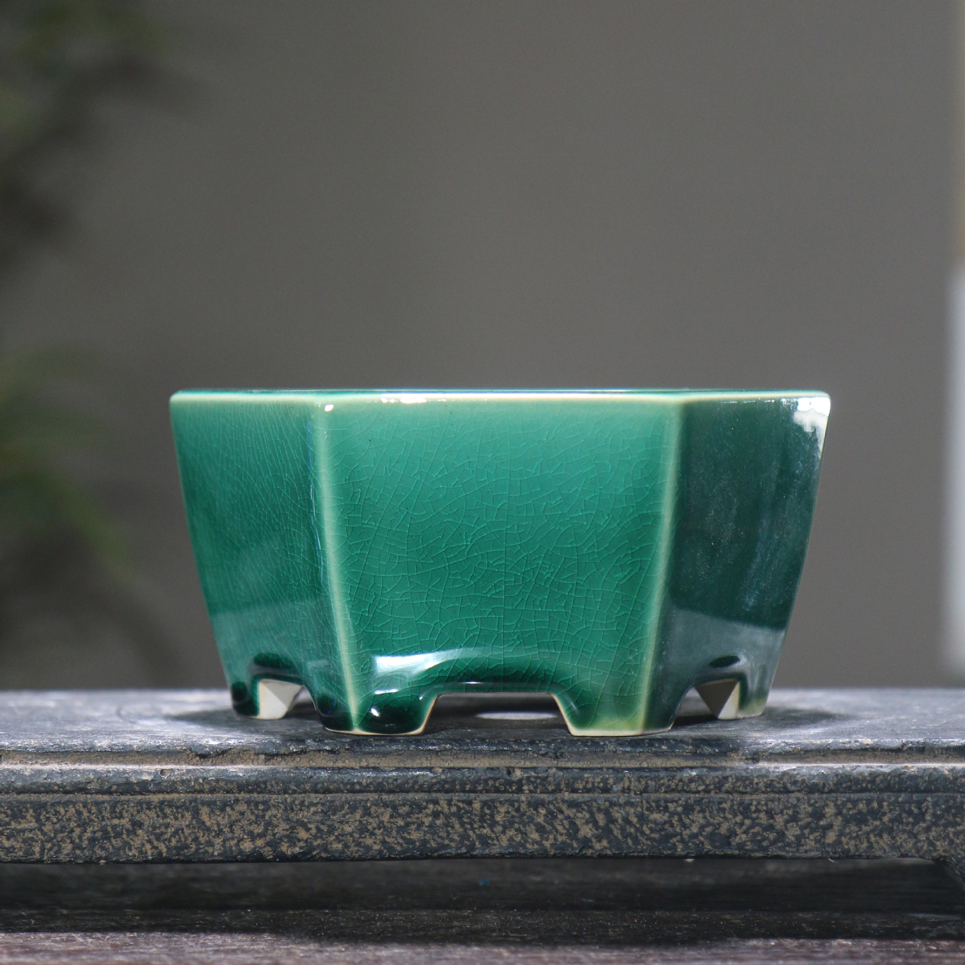 Green Gracked Glaze