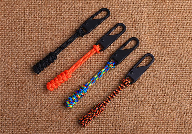 Title 7, Parachute Cord Woven Outdoor Bag Zipper Pull He...