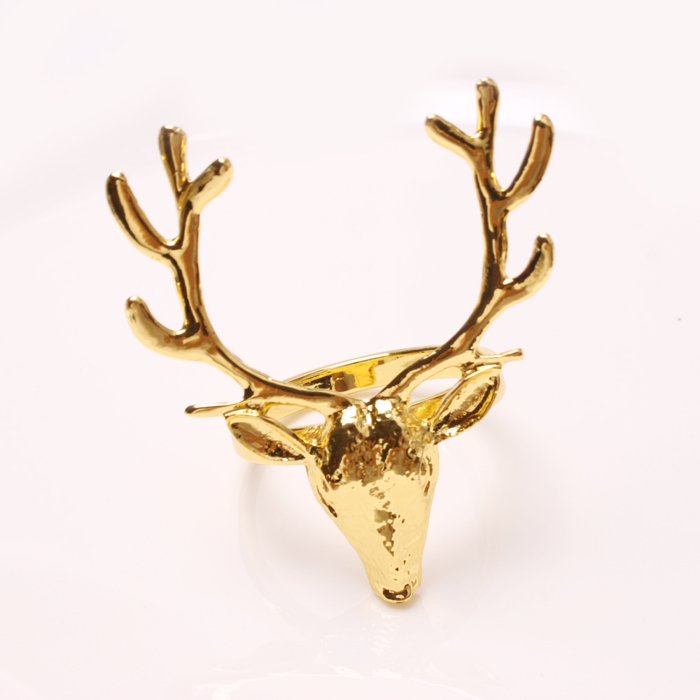 Title 4, Elk Napkin Ring Deer Head Napkin Ring