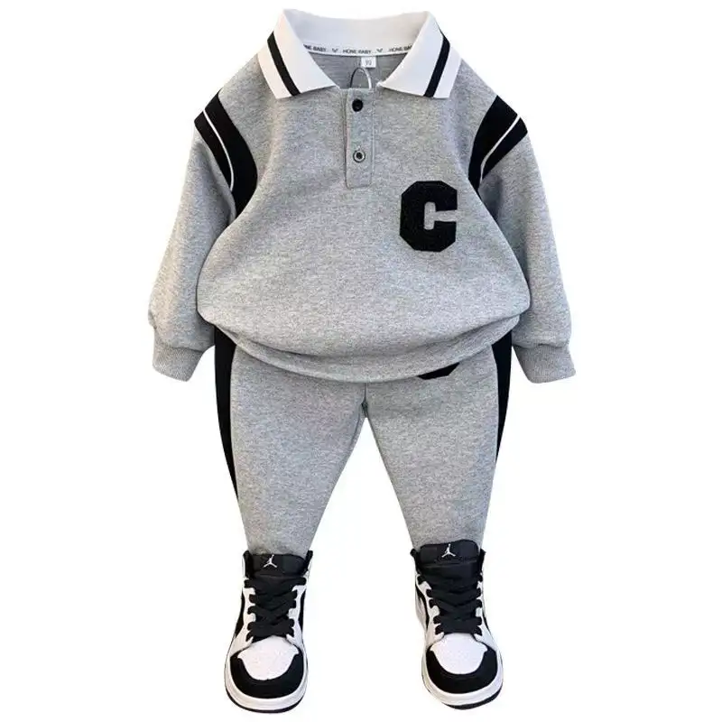 Boys' And Kids' Autumn Sports Two-piece Set