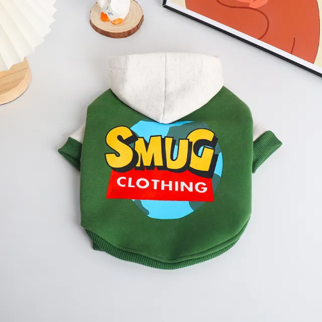Pet Clothing Autumn And Winter Fashion Brand Green Without Elasticity - Shop at LoveMi