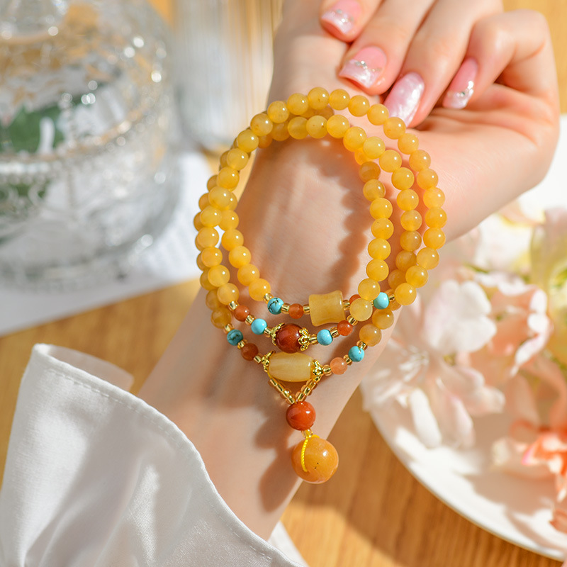 Personality Jade Multi-circle Rosary Bracelet