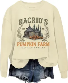 Digital Printing Women's Wansheng Pumpkin Round Neck Sweater - Ylj13287-Xl - View 1
