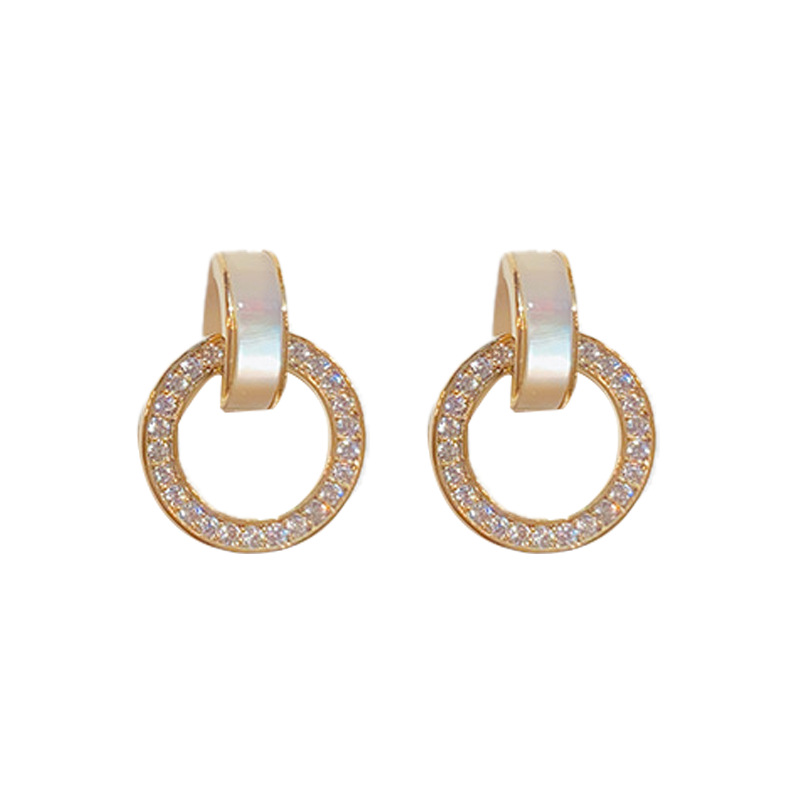 Simple Graceful Small Geometric Fritillary Stud Earrings For Women