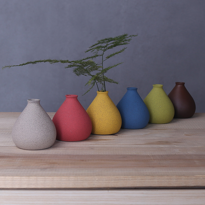 Home Living Room Colorful Creative Wet And Dry Decorative Ceramic Vase