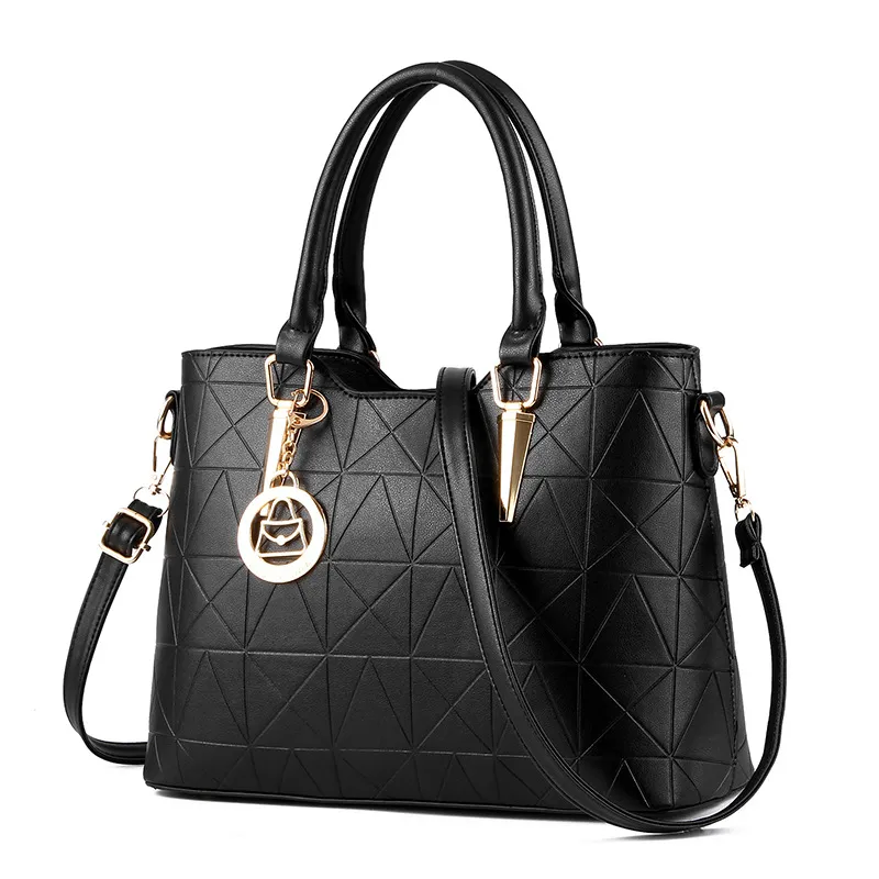 Women's Fashion Casual Large Capacity Shoulder Crossbody Bag - Black