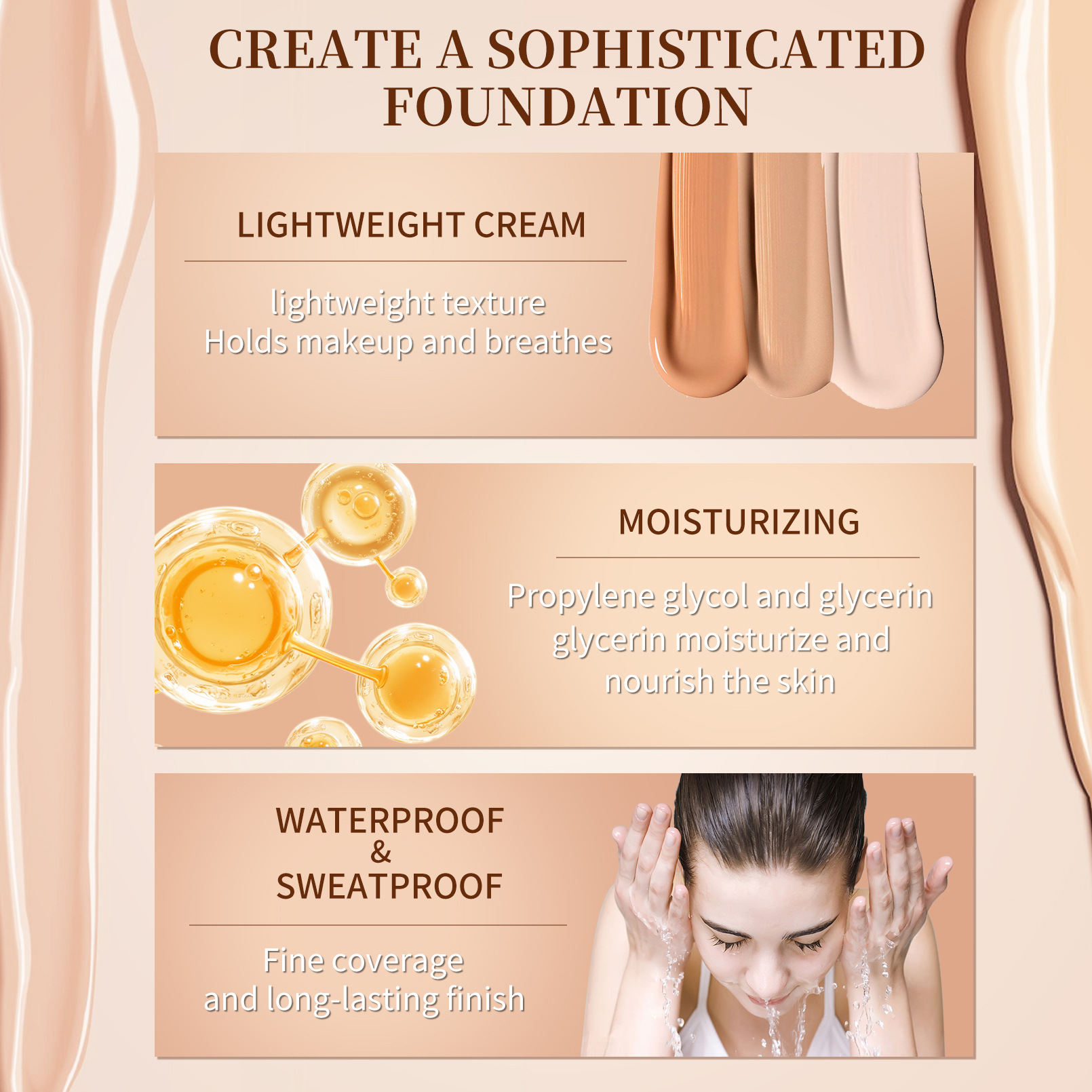 Concealing Foundation Oil Control Makeup Natural BB Cream 4