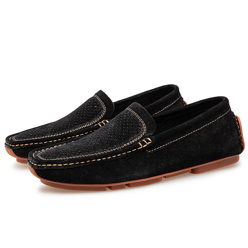 Genuine Leather Breathable Summer Mens Shoes